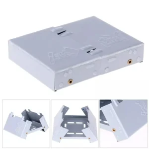 Bếp Cồn Xếp Gọn Tôn Mạ Kẽm 9,5 × 7,5 × 5 cm