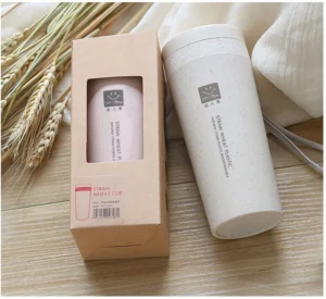 Bình Giữ Nhiệt Nhựa Lúa Mạch Có Dây Xách, 7 x 16,8 cm, Giao Màu Ngẫu Nhiên