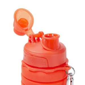 Bình Nước Silicone Gấp Gọn 500 ml Họa Tiết Rằn Ri