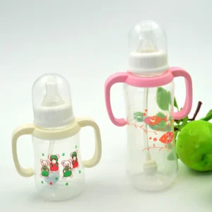 Bình Sữa 150 ml Có Tay Cầm Cho Bé, Nhựa Không Chứa BPA