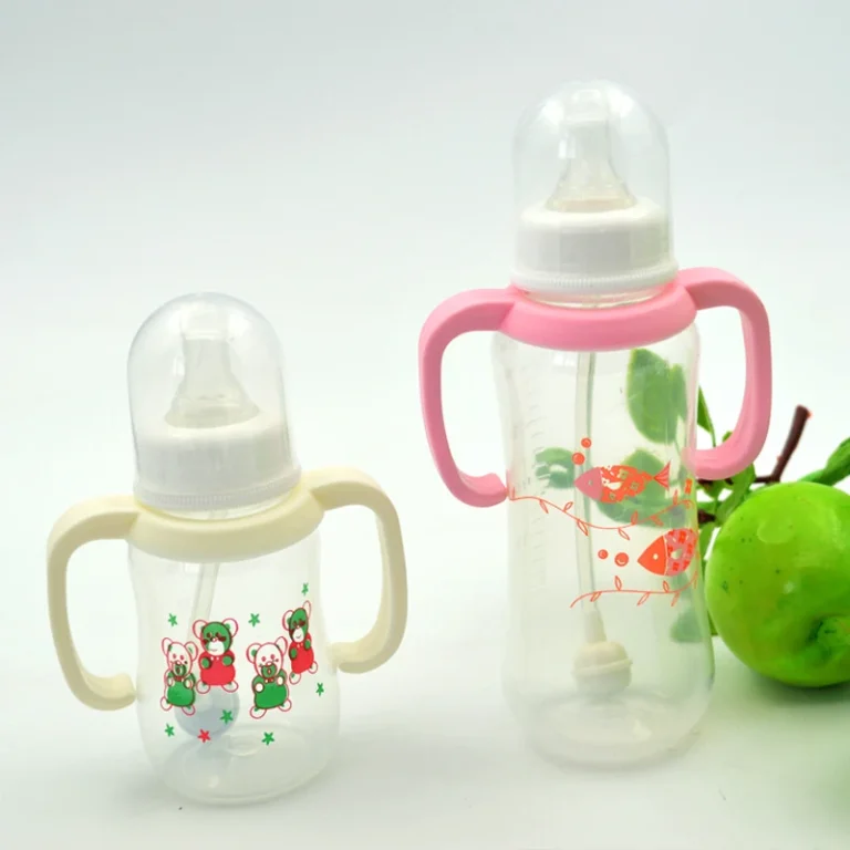Bình Sữa 150 ml Có Tay Cầm Cho Bé, Nhựa Không Chứa BPA