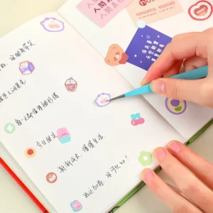 Bộ 2 Nhíp Gắp Sticker Đầu Thẳng Và Đầu Cong Màu Pastel, Dài 11,5 cm