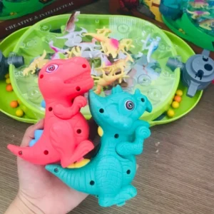 Bộ Đồ Chơi Đại Chiến Khủng Long 2 Người, Bàn Đấu 50 cm Kèm 16 Khủng Long