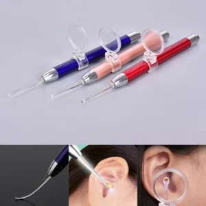 Bộ Dụng Cụ Lấy Ráy Tai Có Đèn LED Kèm Kính Lúp Và 2 Đầu Lấy Ráy