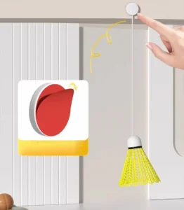 Bộ Dụng Cụ Tập Cầu Lông Tự Động Bật Nảy, Kèm 3 Quả Cầu Và Dây Đàn Hồi