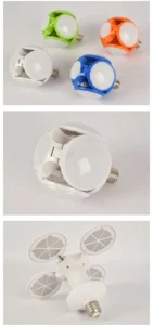 Bóng Đèn LED 4 Cánh Gấp Gọn Hình Trái Banh 40W, Đui E27