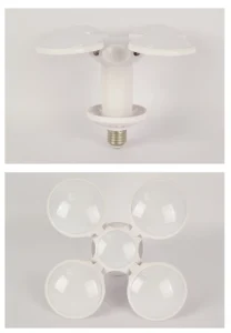 Bóng Đèn LED 4 Cánh Gấp Gọn Hình Trái Banh 40W, Đui E27