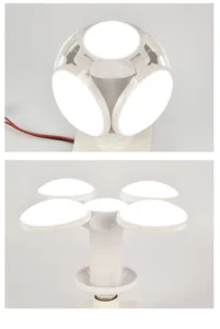 Bóng Đèn LED 4 Cánh Gấp Gọn Hình Trái Banh 40W, Đui E27
