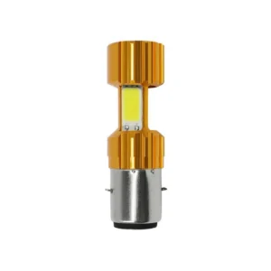 Bóng Đèn Pha LED Xe Máy Chân H6 BA20D, Ánh Sáng Trắng