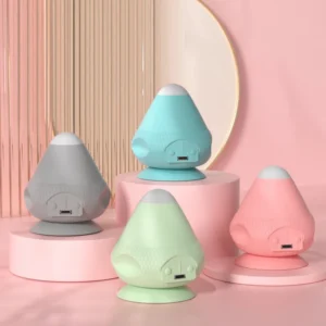 Máy Massage Silicon Hình Chóp 3 Trong 1, Đế Hút, Sạc USB, Giao Màu Ngẫu Nhiên