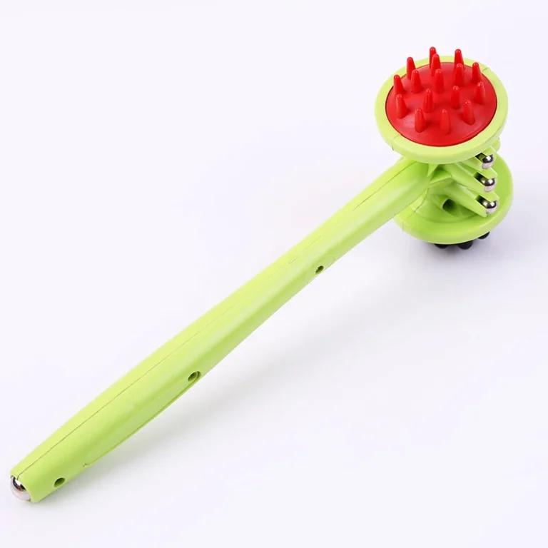 Búa Massage Cầm Tay 2 Đầu Gai Và Núm Tròn, Thân Gắn Bi Thép, Dài 33cm