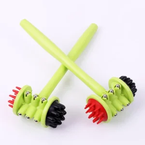 Búa Massage Cầm Tay 2 Đầu Gai Và Núm Tròn, Thân Gắn Bi Thép, Dài 33cm