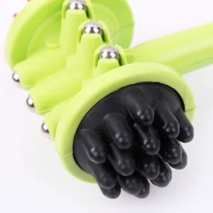 Búa Massage Cầm Tay 2 Đầu Gai Và Núm Tròn, Thân Gắn Bi Thép, Dài 33cm