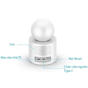Camera Wifi Màn Hình IPS 2,8 Inch Gọi Video Hai Chiều, Xoay Qua App