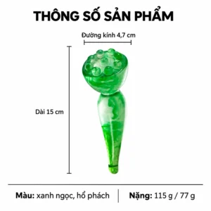 Cây Massage Mặt Và Đầu Hình Hoa Sen 9 Bi, Dài 15cm
