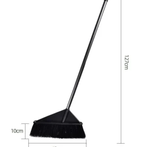 Chổi Quét Sân Cán Dài 127 cm, Đầu Chổi 45 cm, Nhựa Màu Đen
