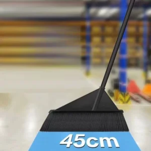 Chổi Quét Sân Cán Dài 127 cm, Đầu Chổi 45 cm, Nhựa Màu Đen