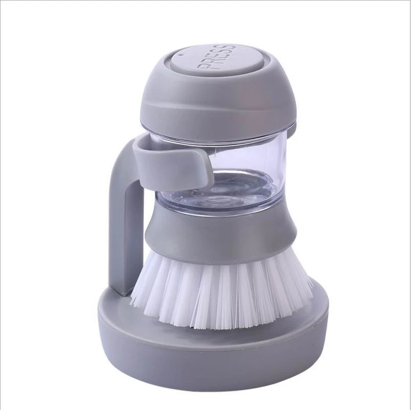 Cọ Rửa Xoong Nồi Có Bình Chứa Xà Phòng, Kèm Đế 9 × 12,5 cm
