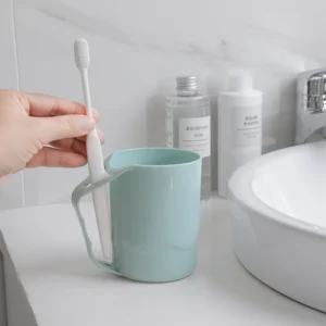 Cốc Nhựa Đựng Bàn Chải Có Tay Cầm 10 × 8,5 cm