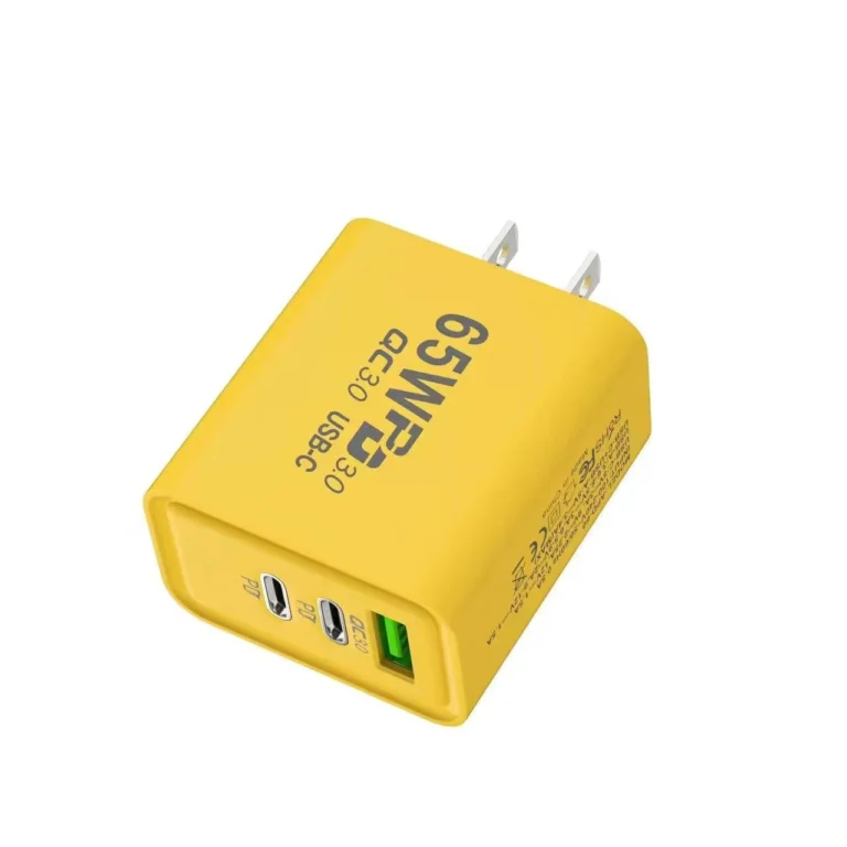 Cốc Sạc Nhanh 65W 3 Cổng PD05 (2 USB-C, 1 USB-A), Chân Dẹt
