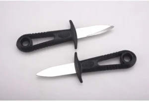 Dao Tách Vỏ Hàu, Sò Lưỡi Thép Carbon, Cán Nhựa Có Chắn Tay, Dài 14,6cm