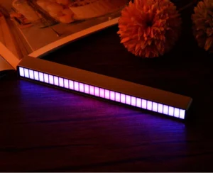 Thanh Đèn LED RGB Nháy Theo Nhạc, Sạc Type-C, Kèm Đế Dựng