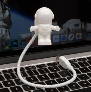 Đèn LED Phi Hành Gia Cắm Cổng USB, Cổ Uốn Dẻo Cho Laptop