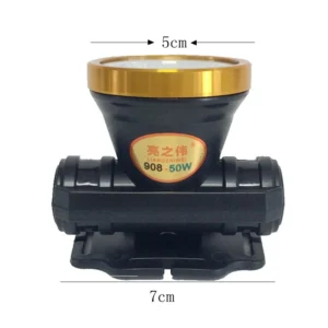 Đèn Pin Đội Đầu 50W Sạc Điện, 2 Chế Độ Sáng, Chỉnh Góc Chiếu