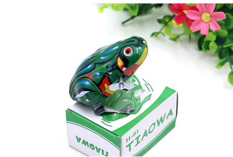 Đồ Chơi Ếch Sắt Vặn Cót Nhảy Lò Cò Cho Bé