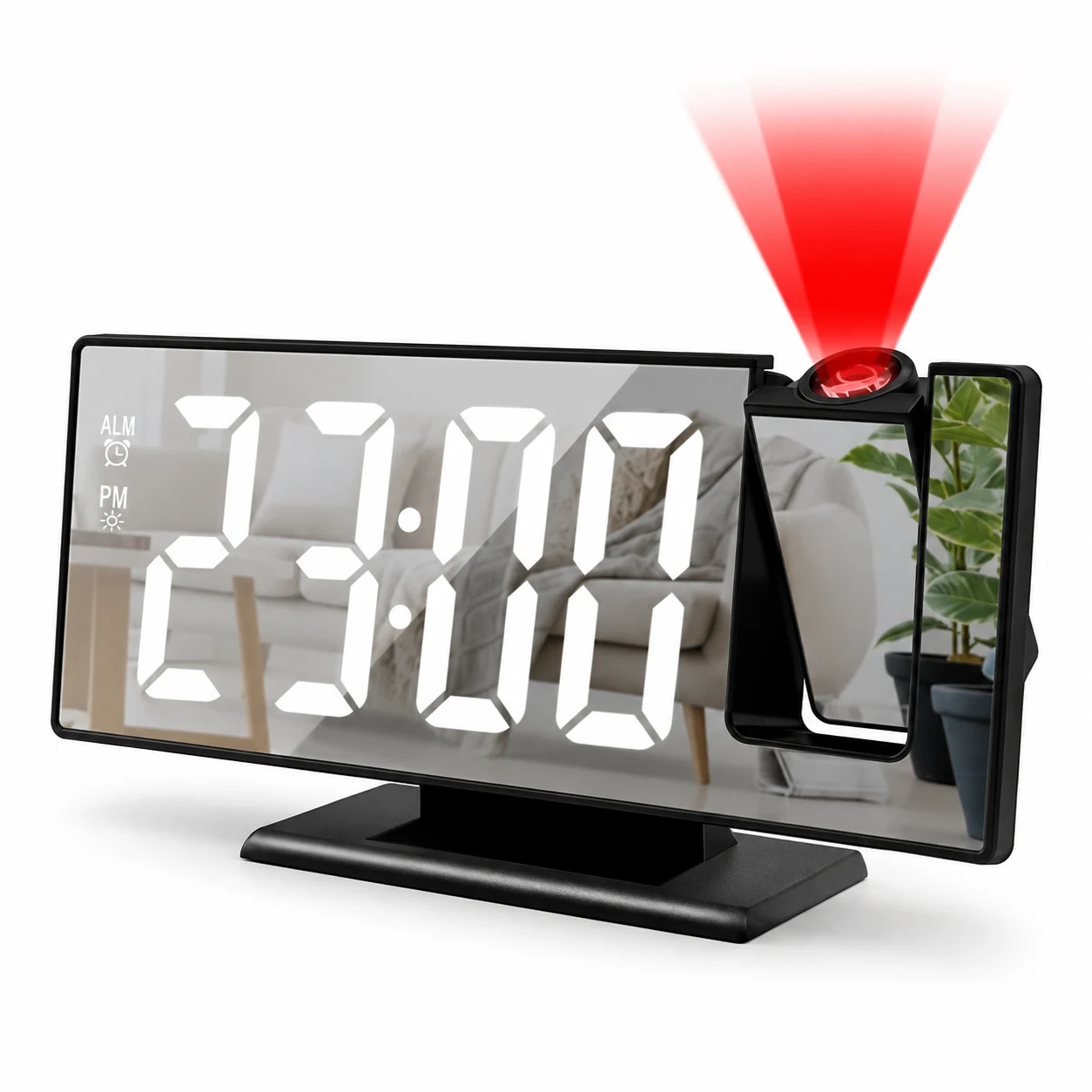 Đồng Hồ Báo Thức LED Để Bàn Chiếu Giờ Trần Nhà DS-3618LP, Cổng Nguồn USB