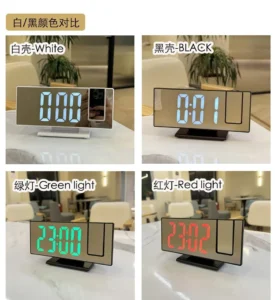 Đồng Hồ Báo Thức LED Để Bàn Chiếu Giờ Trần Nhà DS-3618LP, Cổng Nguồn USB