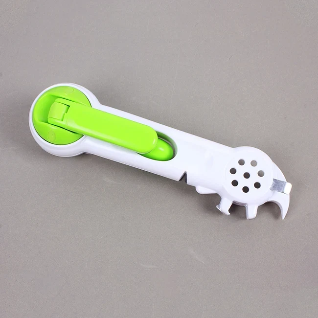 Dụng Cụ Khui Mở Nắp Hộp Đa Năng 6 Trong 1 Kitchen CanDo, Lưỡi Cắt Inox Tay Xoay Trợ Lực