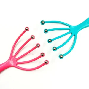 Dụng Cụ Massage Đầu 5 Chân Bi Nhựa Dài 18 cm, Nhỏ Gọn Mang Theo