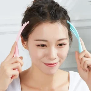 Dụng Cụ Massage Đầu 5 Chân Bi Nhựa Dài 18 cm, Nhỏ Gọn Mang Theo