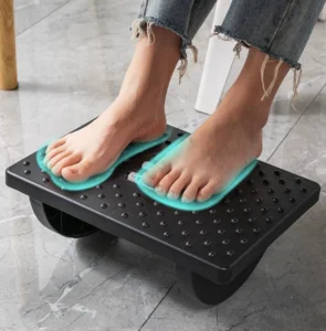Gác Chân Văn Phòng Bập Bênh Có Con Lăn Massage Chân, Giao Màu Ngẫu Nhiên
