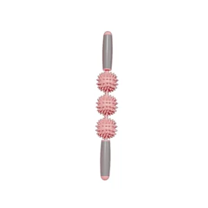 Gậy Lăn Massage Cơ Bắp 3 Bóng Gai Xoay 360°, Dài 41cm