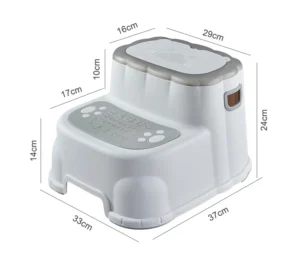 Ghế Bậc Thang 2 Tầng Kê Chân Nhà Tắm, Cao 24 cm, Chân Chống Trượt