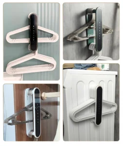 Giá Gắn Tường Cất Móc Áo Có Thể Kéo Dài, Nhựa PET + ABS + PP, Giao Màu Ngẫu Nhiên