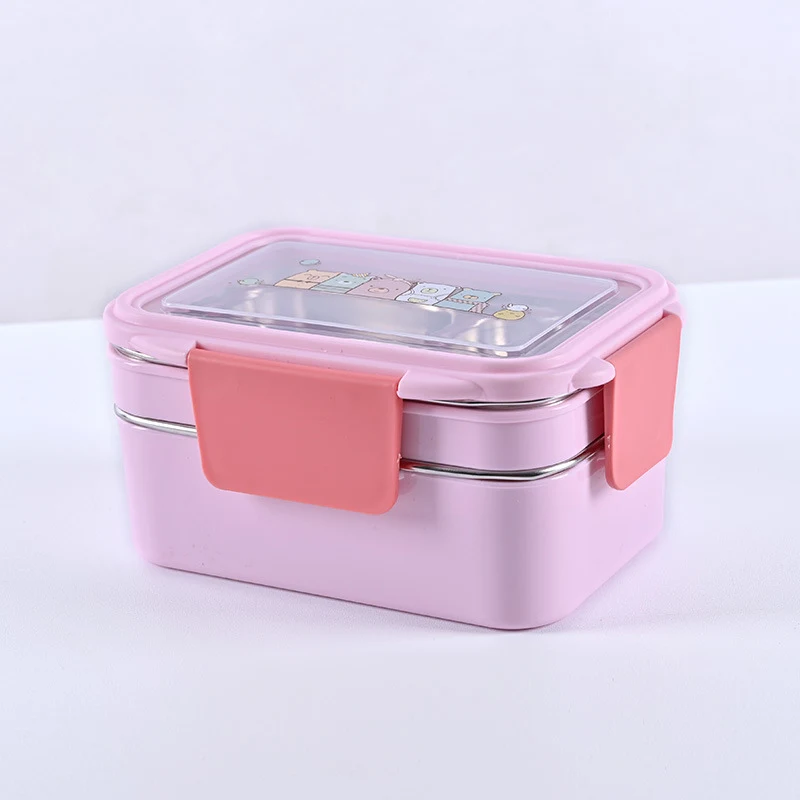 Hộp Cơm 2 Tầng Inox Giữ Nhiệt, Có Ngăn Chia