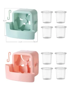 Hộp Làm Mát Gắn Quạt Đứng Kèm 4 Cốc Đá Gel, Giao Màu Ngẫu Nhiên
