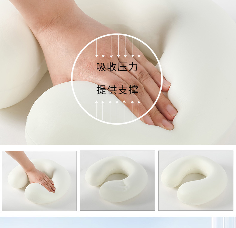 Gối Kê Cổ Hình Chữ U Kèm Túi Đựng EVA