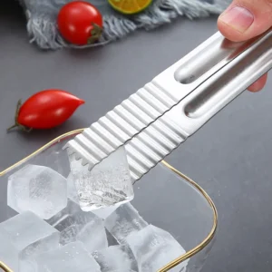 Kẹp Gắp Đá, Gắp Thức Ăn Inox Dài 30,5 cm Đầu Răng Cưa