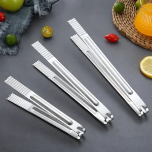 Kẹp Gắp Đá, Gắp Thức Ăn Inox Dài 30,5 cm Đầu Răng Cưa