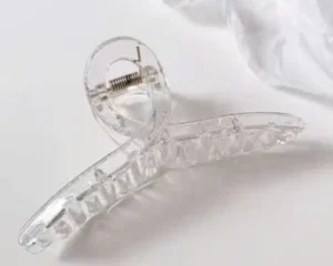 Kẹp Tóc Càng Cua Nhựa Trong Suốt Dáng Dài