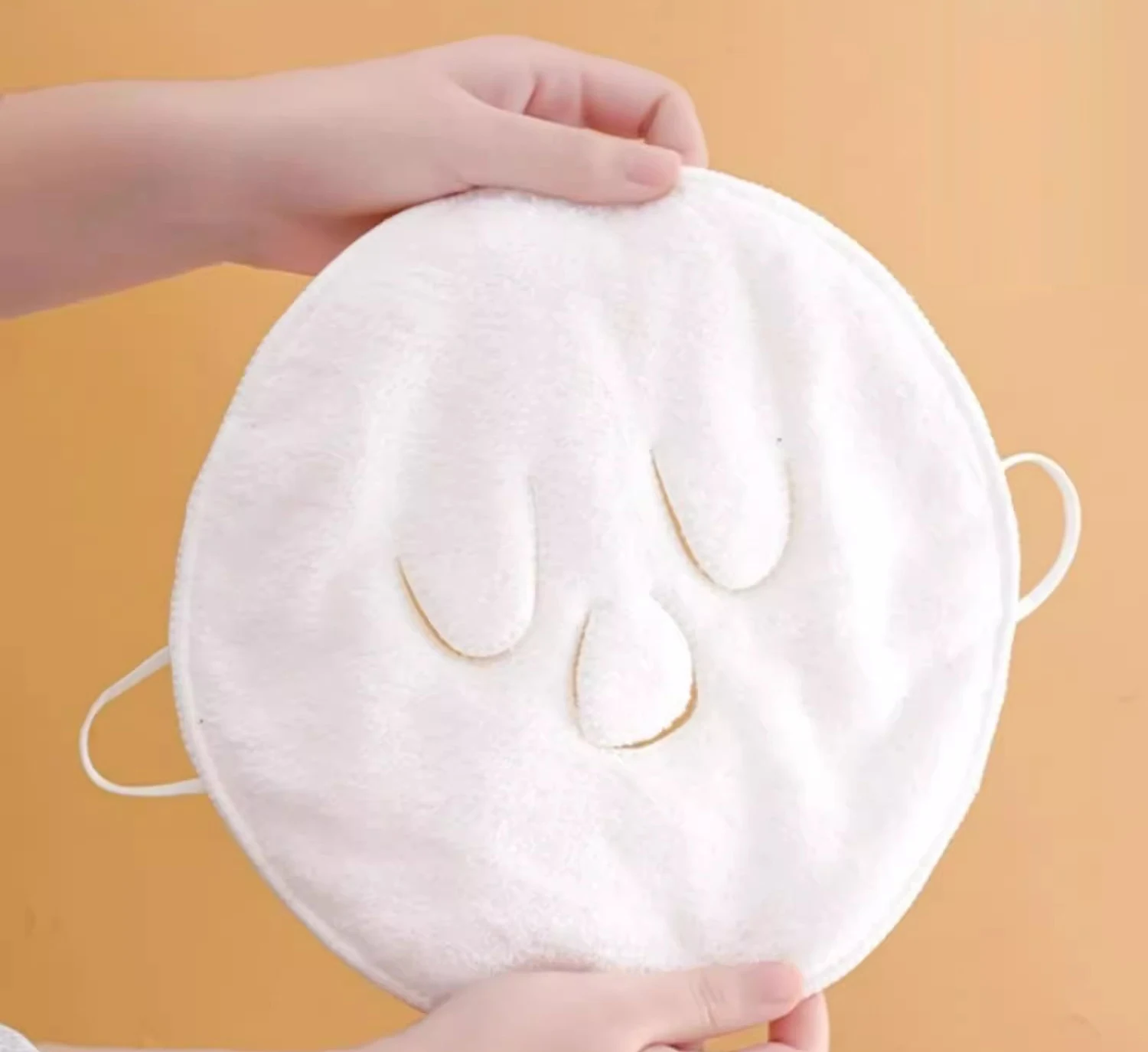 Khăn Chườm Nóng Xông Mặt 2 Lớp Có Quai Đeo Tai, Cỡ 25x25cm