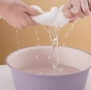Khăn Chườm Nóng Xông Mặt 2 Lớp Có Quai Đeo Tai, Cỡ 25x25cm