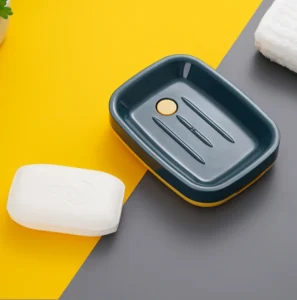 Khay Đựng Xà Phòng Bằng Nhựa 14 × 10,6 cm, Màu Ngẫu Nhiên