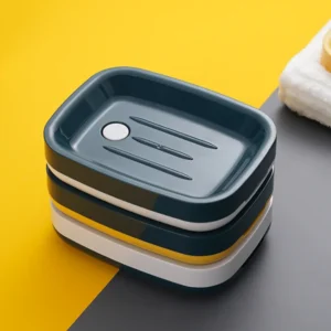 Khay Đựng Xà Phòng Bằng Nhựa 14 × 10,6 cm, Màu Ngẫu Nhiên