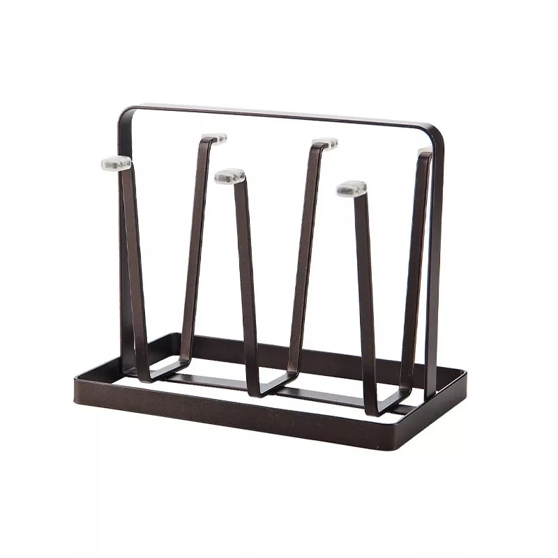Giá Úp 6 Ly Có Khay Hứng Nước, 20 x 16,5 x 13 cm, Giao Màu Ngẫu Nhiên