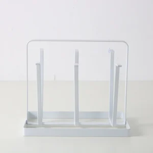 Giá Úp 6 Ly Có Khay Hứng Nước, 20 x 16,5 x 13 cm, Giao Màu Ngẫu Nhiên